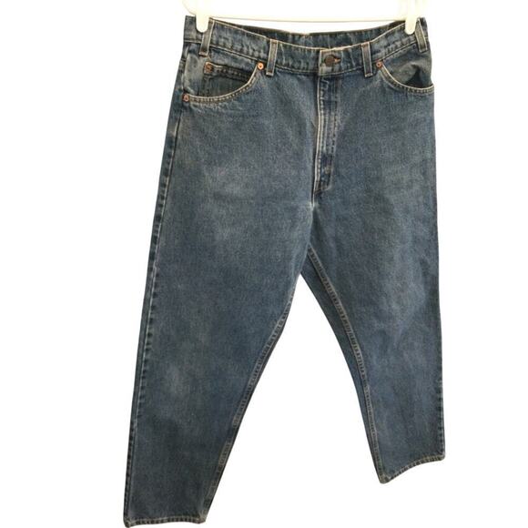 Vtg Levi’s Relaxed Fit Tapered Leg Barrel W 36 x L 30 USA Medium Wash Cotton 550 - Picture 1 of 12